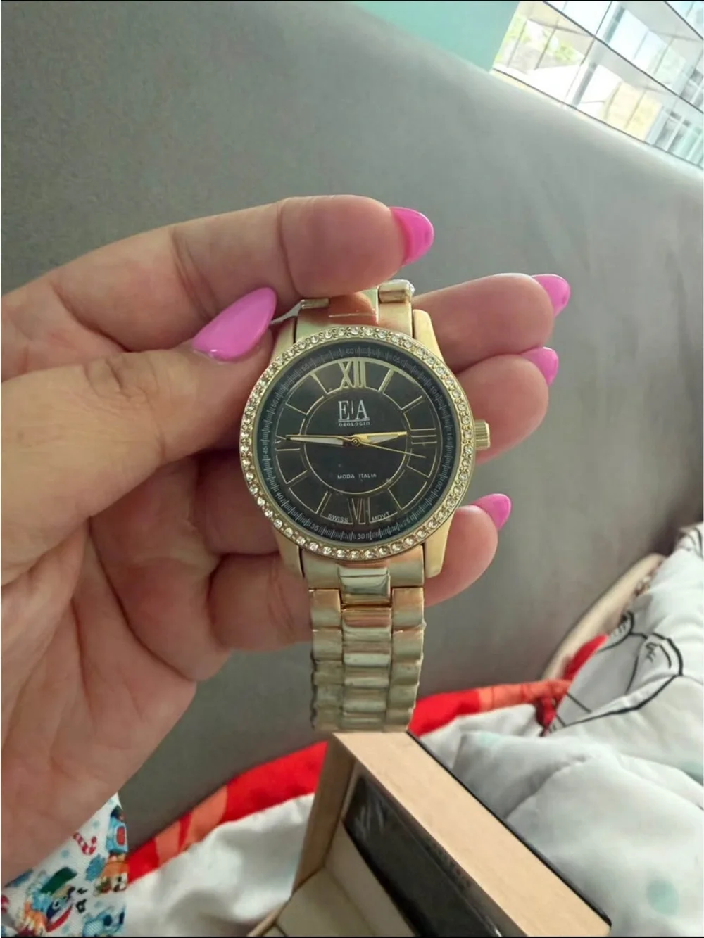 EIA Orologio Moda Italia Black Watch Case